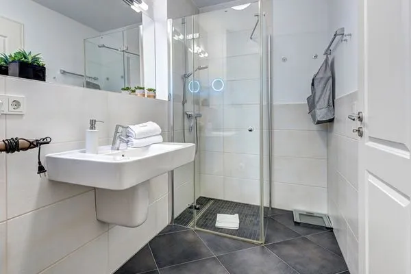 Badezimmer  Residenz am Balmer See, Whg. 61