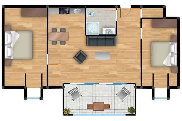 Grundriss  Residenz am Balmer See, Whg. 63