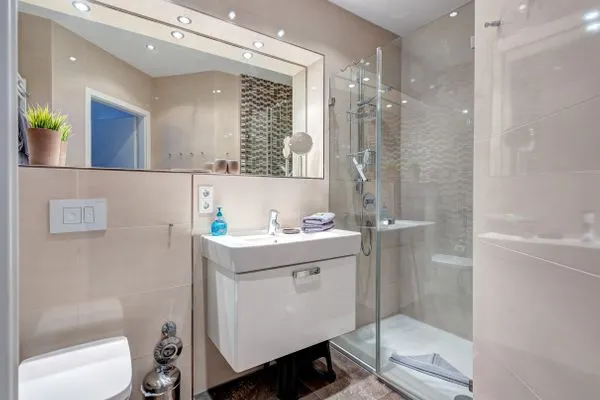 Badezimmer  Residenz am Balmer See, Whg. 68