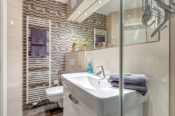 Badezimmer  Residenz am Balmer See, Whg. 68