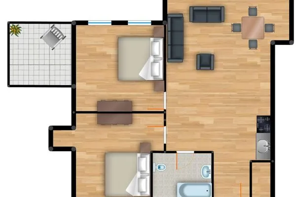 Grundriss  Residenz am Balmer See, Whg. 69