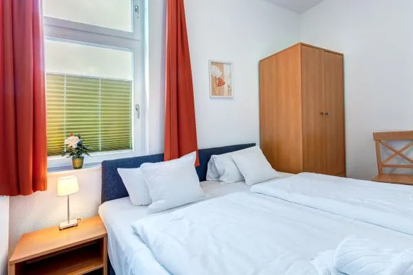 Bett  Haus Meerblick, Whg. 12