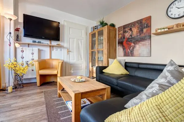 Wohnzimmer  Haus Meerblick, Whg. 15