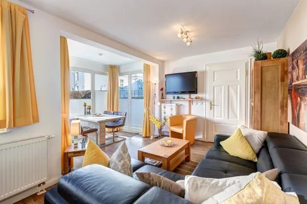 Wohnzimmer  Haus Meerblick, Whg. 15