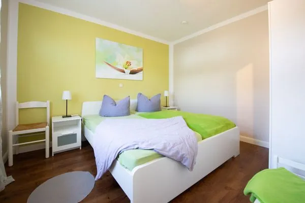 Schlafzimmer  Ferienwohnung Lütt-Matt´n