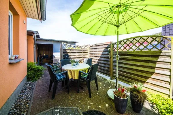Terrasse  Ferienwohnung Lütt-Matt´n