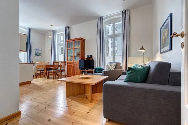 Wohnzimmer  Villa Ahlbeck, Whg. Kühlungsborn