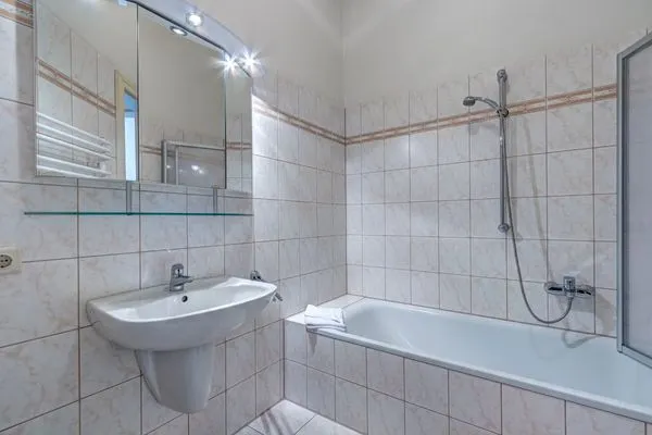 Badezimmer  Villa Ahlbeck, Whg. Kühlungsborn