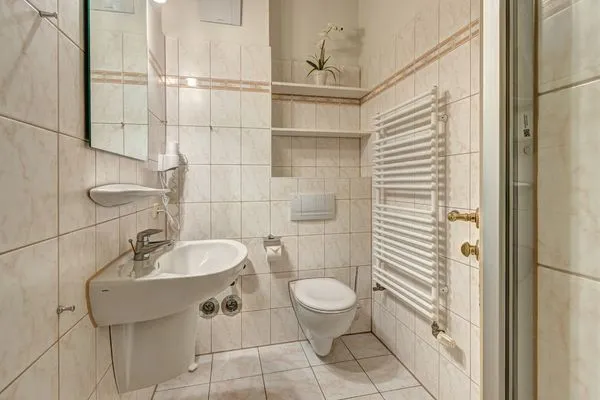 Badezimmer  Villa Ahlbeck, Whg. Warnemünde