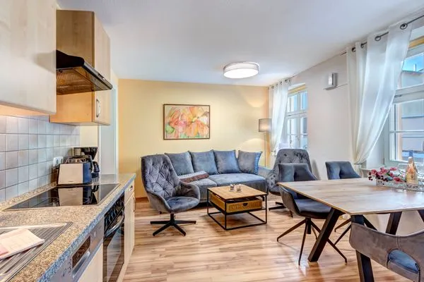 Wohnzimmer  Villa Bellevue, Whg. 08