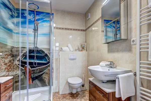 Badezimmer  Villa Bellevue, Whg. 08