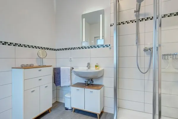 Badezimmer  Haus Barnheide, Whg. Sandburg