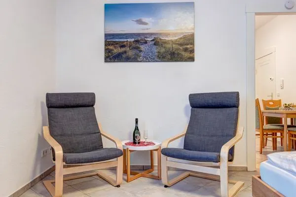 Wohnzimmer  Haus Barnheide, Whg. Strandkorb