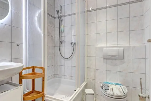 Badezimmer  Haus Barnheide, Whg. Strandkorb