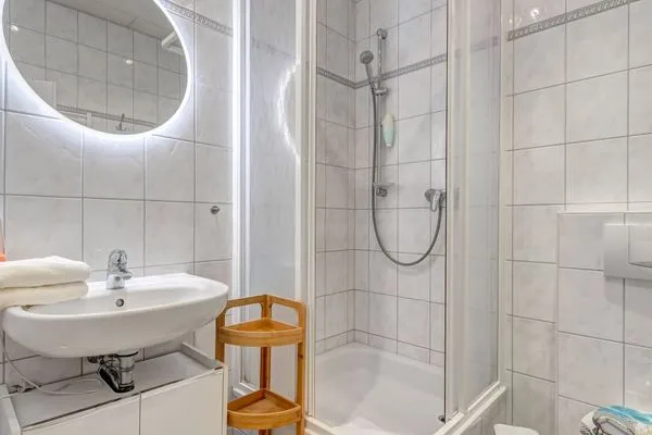 Badezimmer  Haus Barnheide, Whg. Strandkorb