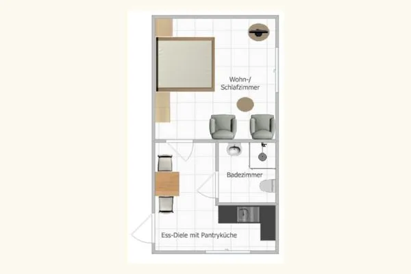 Grundriss  Haus Barnheide, Whg. Strandkorb