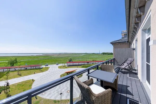 Ferienwohnung Ostseefeeling Ostseebad Wustrow ZweiWasser Alte Seefahrtschule Balkon  Ostseefeeling