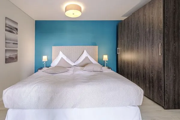 Ferienwohnung Ostseelounge Ostseebad Wustrow ZweiWasser Alte Seefahrtschule Schlafzimmer  Ostseelounge