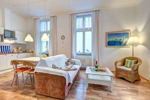 Wohnzimmer  Villa Frieda, Whg. 02