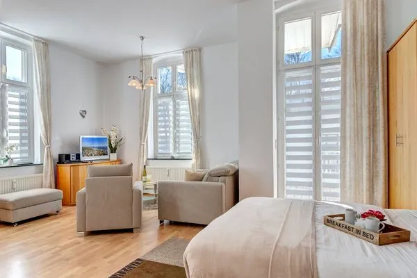 Wohnzimmer  Villa Frieda, Whg. 6