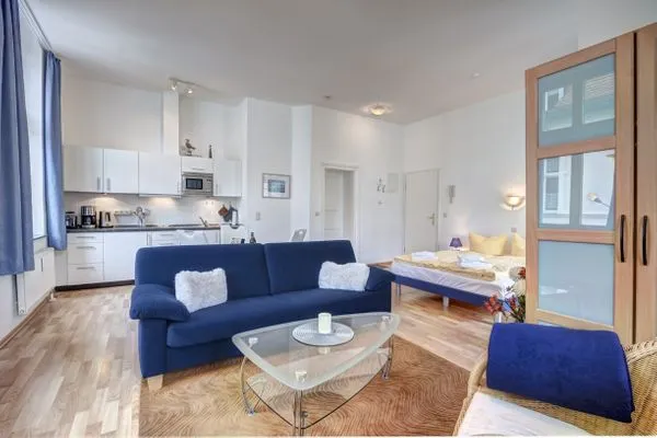 Wohnzimmer  Villa Frieda, Whg. 08