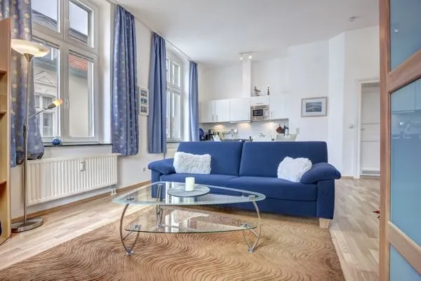 Wohnzimmer  Villa Frieda, Whg. 08