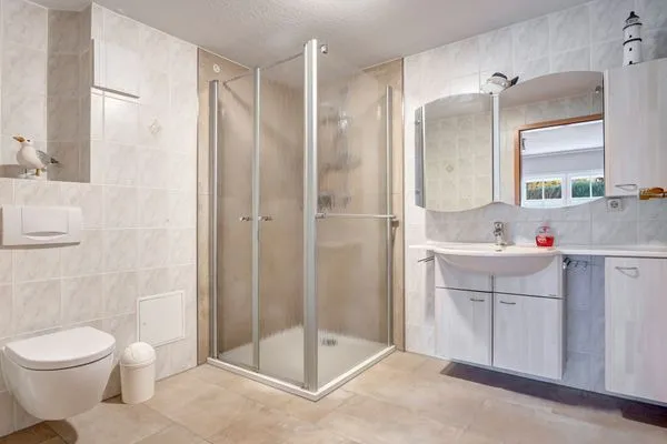 Badezimmer  Ferienhaus Beier, Wohnung 1