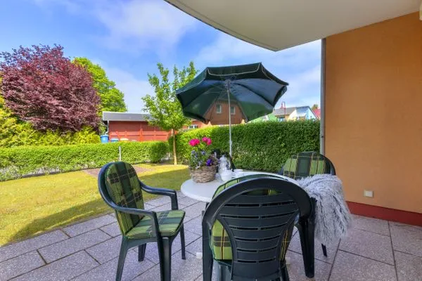 Terrasse  Ferienwohnung Ostseeliebe