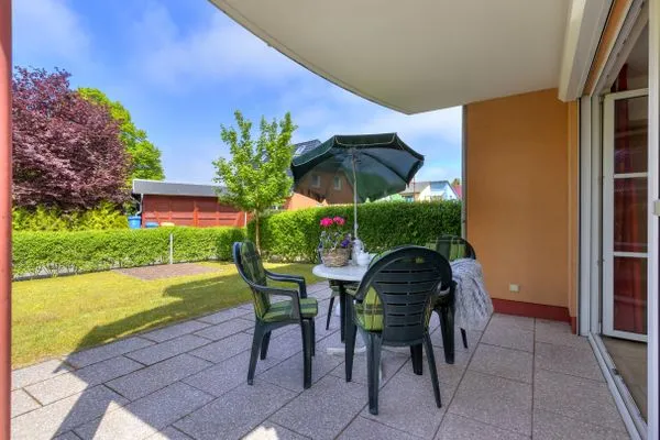 Terrasse  Ferienwohnung Ostseeliebe