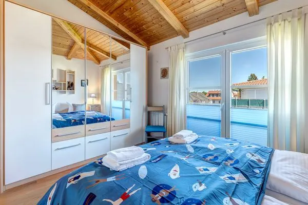 Schlafzimmer  Ferienwohnung Sunset