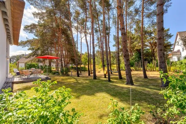 Garten  Reethus 54° Loddin mit Sauna und Kamin