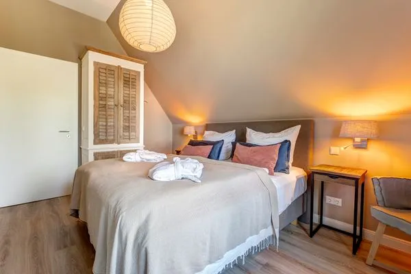 Schlafzimmer  Reethus 54° Loddin mit Sauna und Kamin