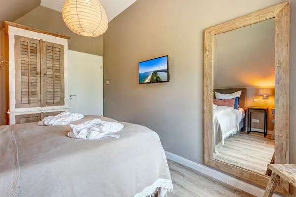 Schlafzimmer  Reethus 54° Loddin mit Sauna und Kamin