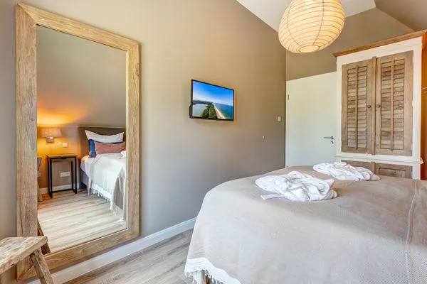 Schlafzimmer  Reethus 54° Loddin mit Sauna und Kamin