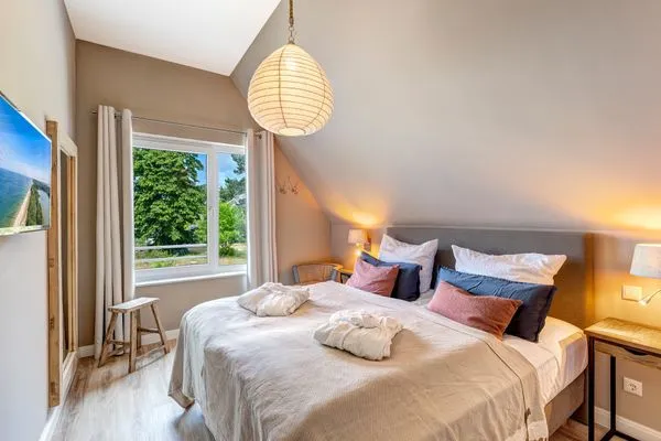 Schlafzimmer  Reethus 54° Loddin mit Sauna und Kamin