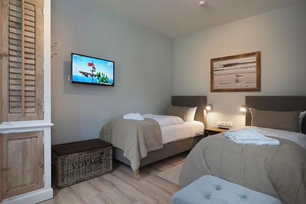 Schlafzimmer  Reethus 54° Loddin mit Sauna und Kamin