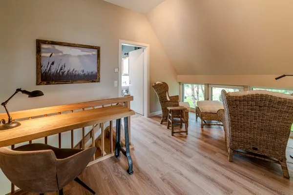 Wohnzimmer  Reethus 54° Loddin mit Sauna und Kamin