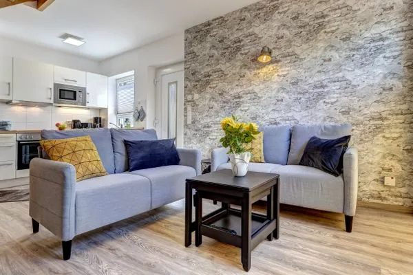 Wohnzimmer  Ferienwohnung Strandkörv