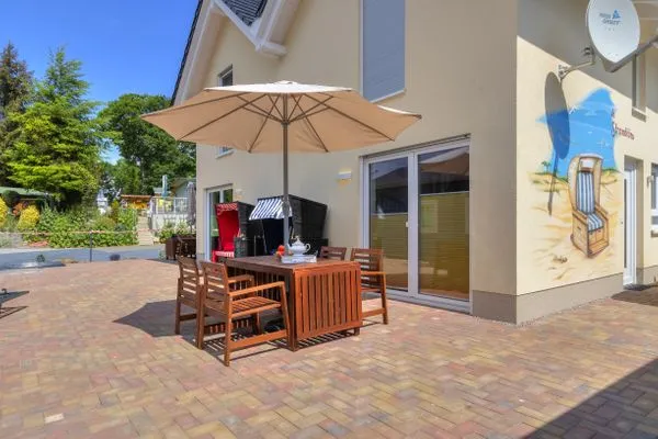 Terrasse  Ferienwohnung Strandkörv