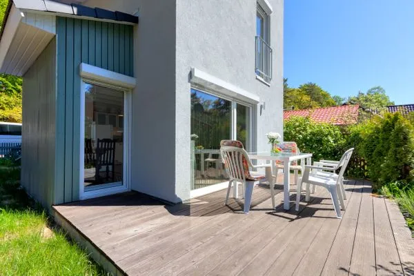 Terrasse  Ferienhaus Schwalbennest