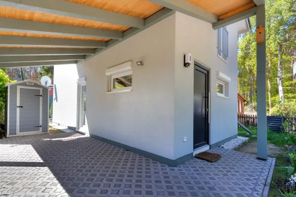 Fassade / Eingang  Ferienhaus Schwalbennest