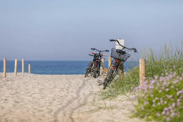 Ferienwohnung Boddendomizil Ostseebad Wustrow ZweiWasser Alte Seefahrtschule Fahrradtouren am Strand  Boddendomizil