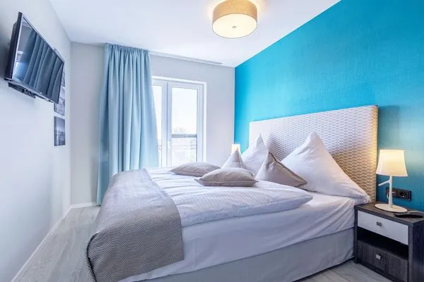 Ferienwohnung Boddenperle Ostseebad Wustrow ZweiWasser Alte Seefahrtschule Schlafzimmer  Boddenperle