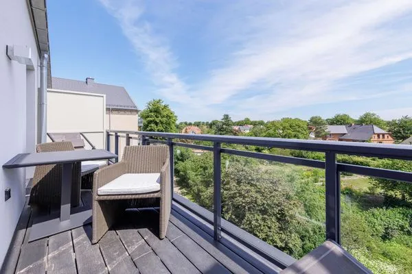 Ferienwohnung Boddensonne Ostseebad Wustrow ZweiWasser Alte Seefahrtschule Sonnenbalkon  Boddensonne
