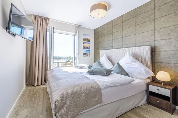 Ferienwohnung Sonnenberg Ostseebad Wustrow ZweiWasser Alte Seefahrtschule Schlafzimmer  Sonnenberg