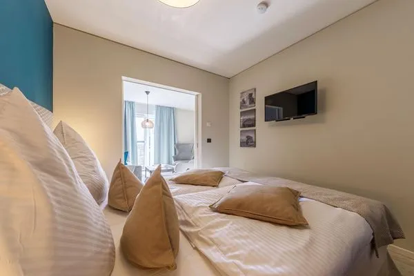 Ferienwohnung Boddenstern Ostseebad Wustrow ZweiWasser Alte Seefahrtschule Schlafzimmer  Boddenstern