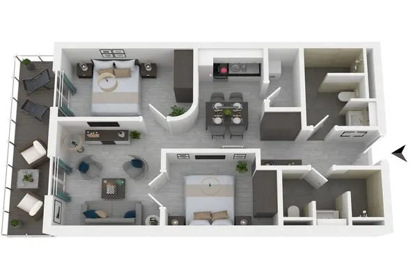 Ferienwohnung Boddenstern Ostseebad Wustrow ZweiWasser Alte Seefahrtschule Grundriss  Boddenstern