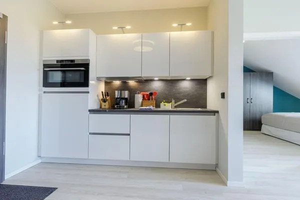 erienwohnung Dünenrast Ostseebad Wustrow ZweiWasser Alte Seefahrtschule Ausgestattete Küche  Dünenrast