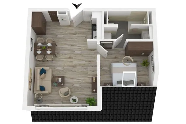 erienwohnung Dünenidylle Ostseebad Wustrow ZweiWasser Alte Seefahrtschule Grundriss  Dünenidylle