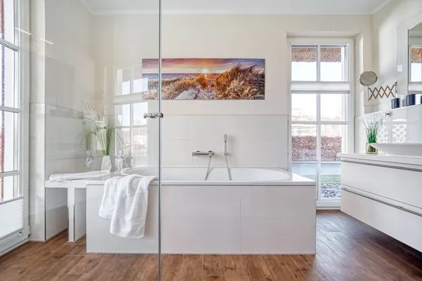 Badezimmer  Ferienhaus Haubenlerche 27